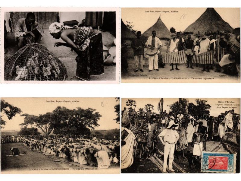 IVORY COAST COTE D'IVOIRE AFRICA AFRIQUE 60 CPA