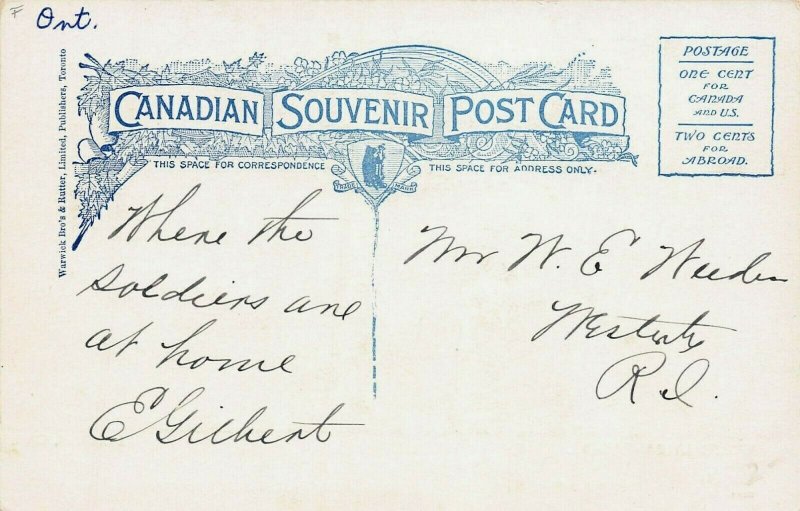 Wolseley Barracks, London, Ontario, Canada, Early Postcard