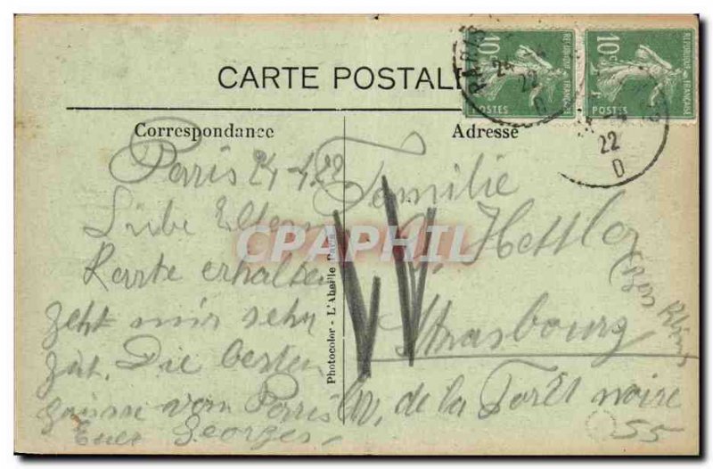 Old Postcard Paris Place de la Republique