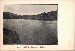 Postcard NJ Andover Sussex County Cranberry Lake C.1905 M34