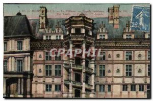 Old Postcard Blois L and C Chateau Facade Interieure