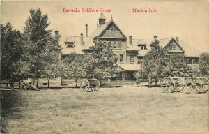 c1910 Postcard Marion Indiana IN Barracks Soldiers Home, Grant County Unposted