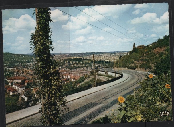 Post Card Stuttgart Germany  Blick von der Neuen Weinsteige