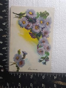 Postcard - Anna - with Flowers Art Print