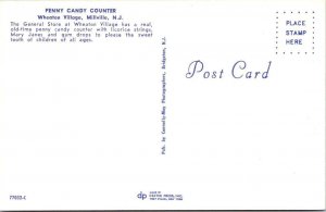 3~Postcards  Millville, NJ New Jersey  WHEATON VILLAGE  Christmas~Candy~Stores