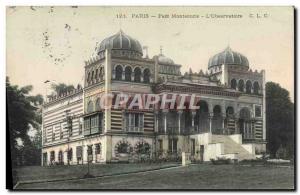 Old Postcard Astronomy Observatory Paris Parc Montsouris