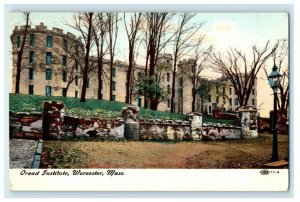 1908 Oread Institute, Worcester, Massachusetts MA Antique Posted Postcard 