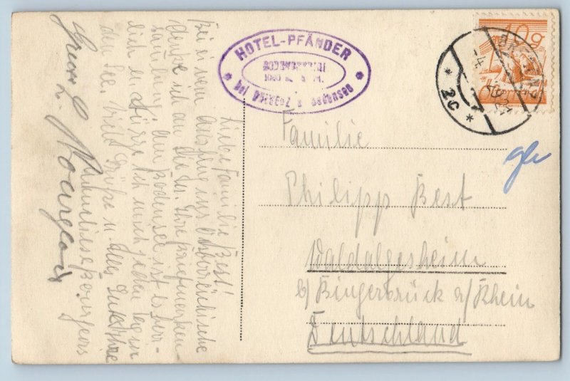 Vorarlberg Austria Postcard Pfänder Viewpoint Bregenzerwald c1930's RPPC Photo