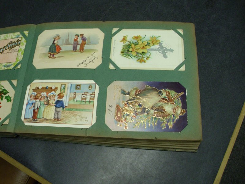 Antique Album of Holidays 296 Cards