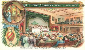 Pittsburgh PA H. J. Heinz Company Auditorium Main Plant Postcard