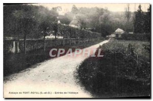 Postcard Abbey of Port Royal S and O Entree Abbey