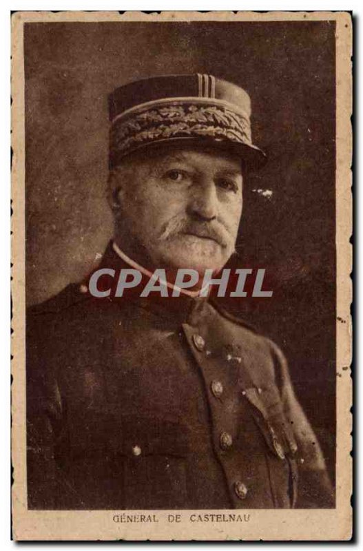 Postcard Former Army General de Castelnau