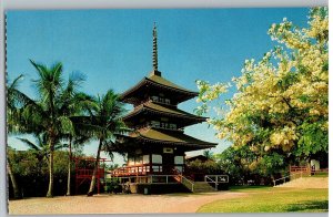 Jodo Mission Great Buddha Statue Cast in Kyoto Japan Lahaina Hawaii Postcard