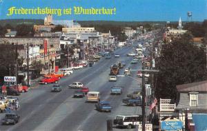 Fredericksburg Texas German Street Scene Store Fronts Vintage Postcard K36268