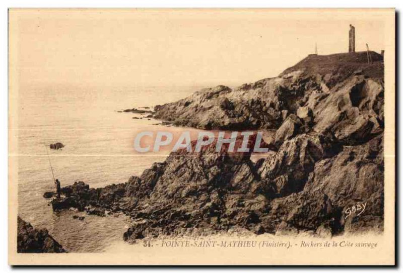 Pointe Saint Mathieu - La Cote Sauvage - Old Postcard