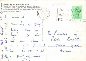 uk46321 roman baths museum bath uk postcard