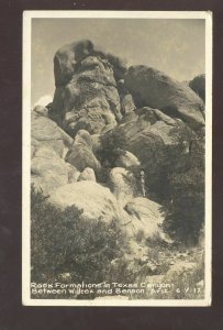 RPPC WILCOX BENSON ARIZONA TEXAS CANYON VINTAGE REAL PHOTO POSTCARD