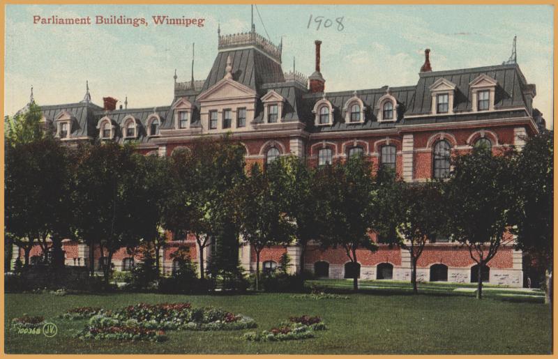 Parliament Buildings, Winnipeg, Manitoba, Canada - 1908