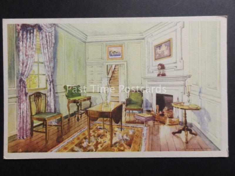 USA: Fairfax County VIRGINIA Mount Vernon SITTING ROOM - George Washington c1934