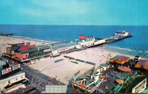 New Jersey Atlantic City Aerial View Of Steel Pier