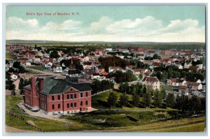 Mandan North Dakota ND Postcard Bird's Eye View Residence Section c1910 Antique