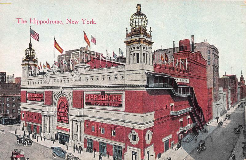 The Hippodrome, New York, N.Y., Early Postcard, Unused