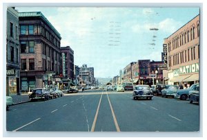 1956 A Street Scene of Superior Wisconsin WI Vintage Posted Postcard