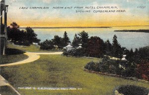 Glen Falls New York 1911 Postcard Lake Champlain Northeast from Hotel Champlain
