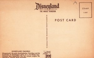 USA Disneyland Anaheim Disneyland Omnibus Chrome Postcard 08.76