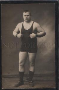 3100217 WRESTLING russian wrestler Rusakov Vintage photo PC