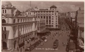 Postcard Queen St Auckland New Zealand