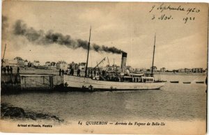 CPA QUIBERON - Arrivée du Vapeur de BELLE-ILE (209756)