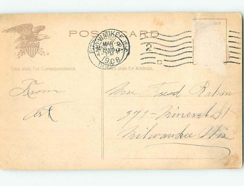 Divided Back POST OFFICE SCENE Allegheny Pennsylvania PA hs1836
