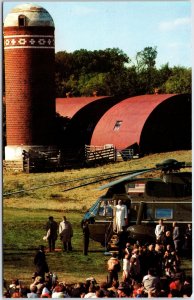 VINTAGE POSTCARD POPE JOHN PAUL II's VISIT TO FARM NEAR DES MOINES IOWA 1979