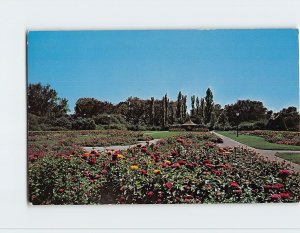 Postcard Flower Garden, Oak Dale Park, Salina, Kansas