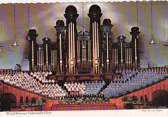 Utah Salt Lake City Temple Square World Famous Tabernacle Choir And Organ