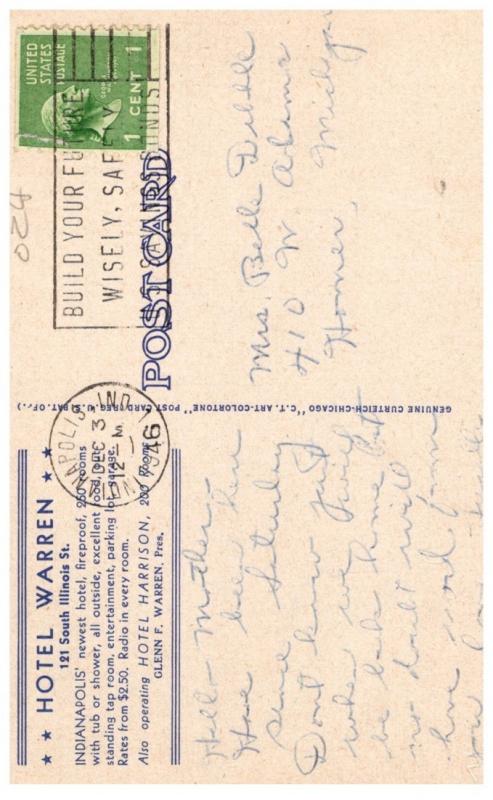 Indiana   Indianapolis , Hotel Warren