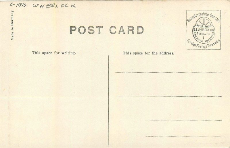 Postcard c-1910 Wheelock Iowa Shenandoah Central School Building 23-12594