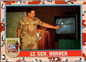 Military 1991 Topps Desert Storm Card Lieutennant General Horner sk21373