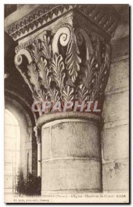 Old Postcard Chatel Censoir L & # 39eglise Capital choir