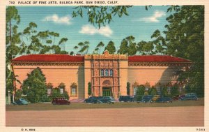 Vintage Postcard Palace of Fine Arts Building Balboa Park San Diego California