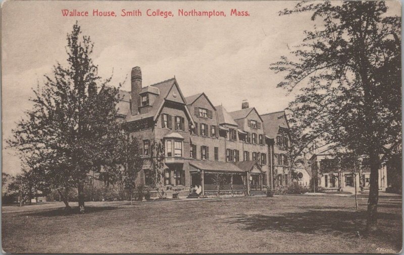 Postcard Wallace House Smith College Northampton MA