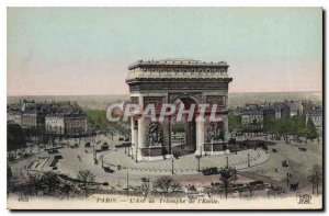 Old Postcard Paris Arc de Triomphe Etoile