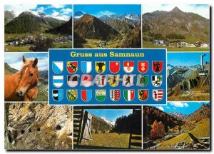 Modern Postcard Gruss aus Samnaun