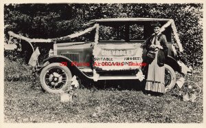 Advertising Postcard, RPPC, Early Chevrolet Auto Suitable for the Best Occasions