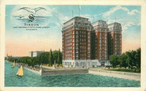 Illinois Chicago Sisson Detach homes Apartment Luxurious Rigot Postcard 22-5441