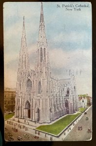 Vintage Postcard 1918 St. Patrick's Cathedral, New York City, NY