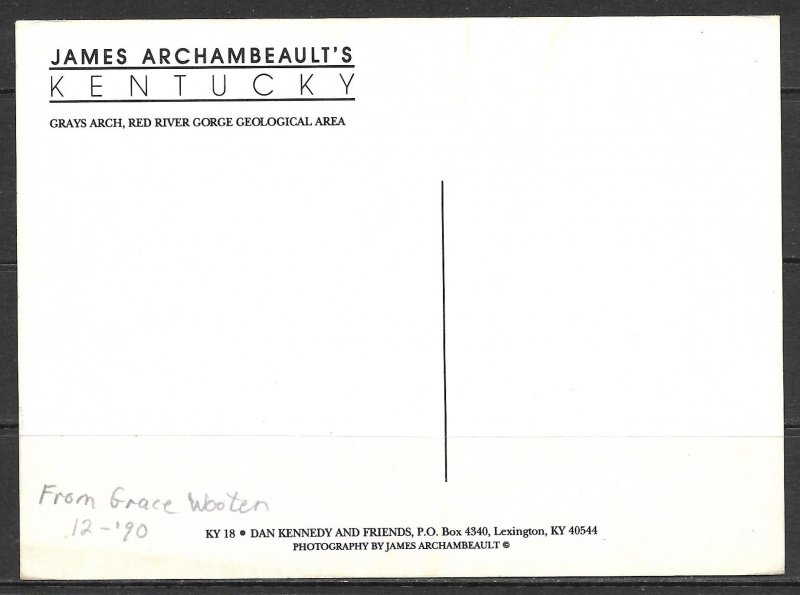 Kentucky - Grays Arch - Red River Gorge - [KY-039X]