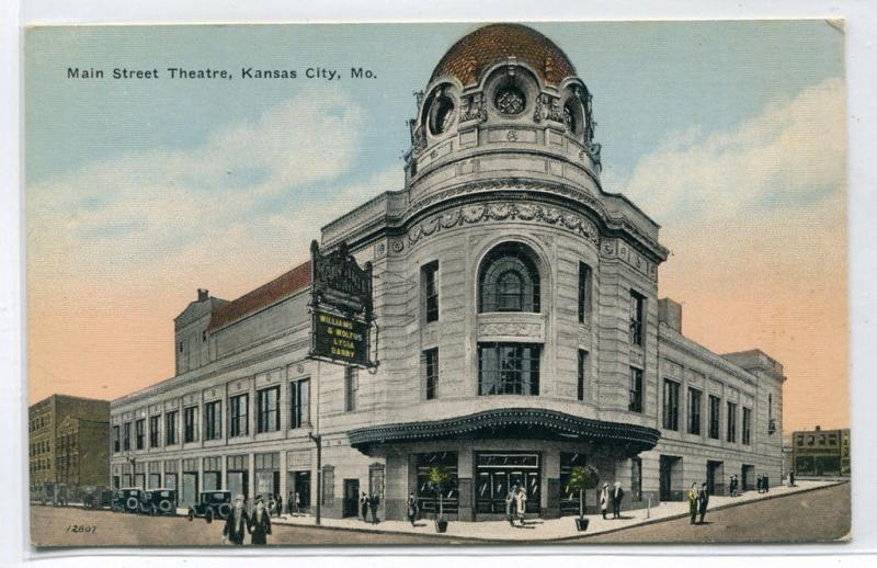 Main Street Theater Theatre Kansas City Missouri 1910s postcard