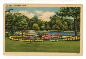 MA - Worcester. Elm Park, Flower Gardens